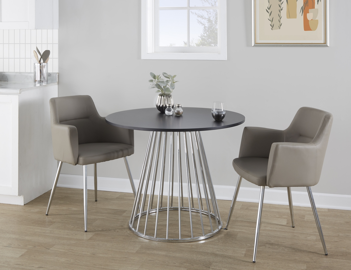 Ziercher II Black Dining Table - Thumbnail - Image 2