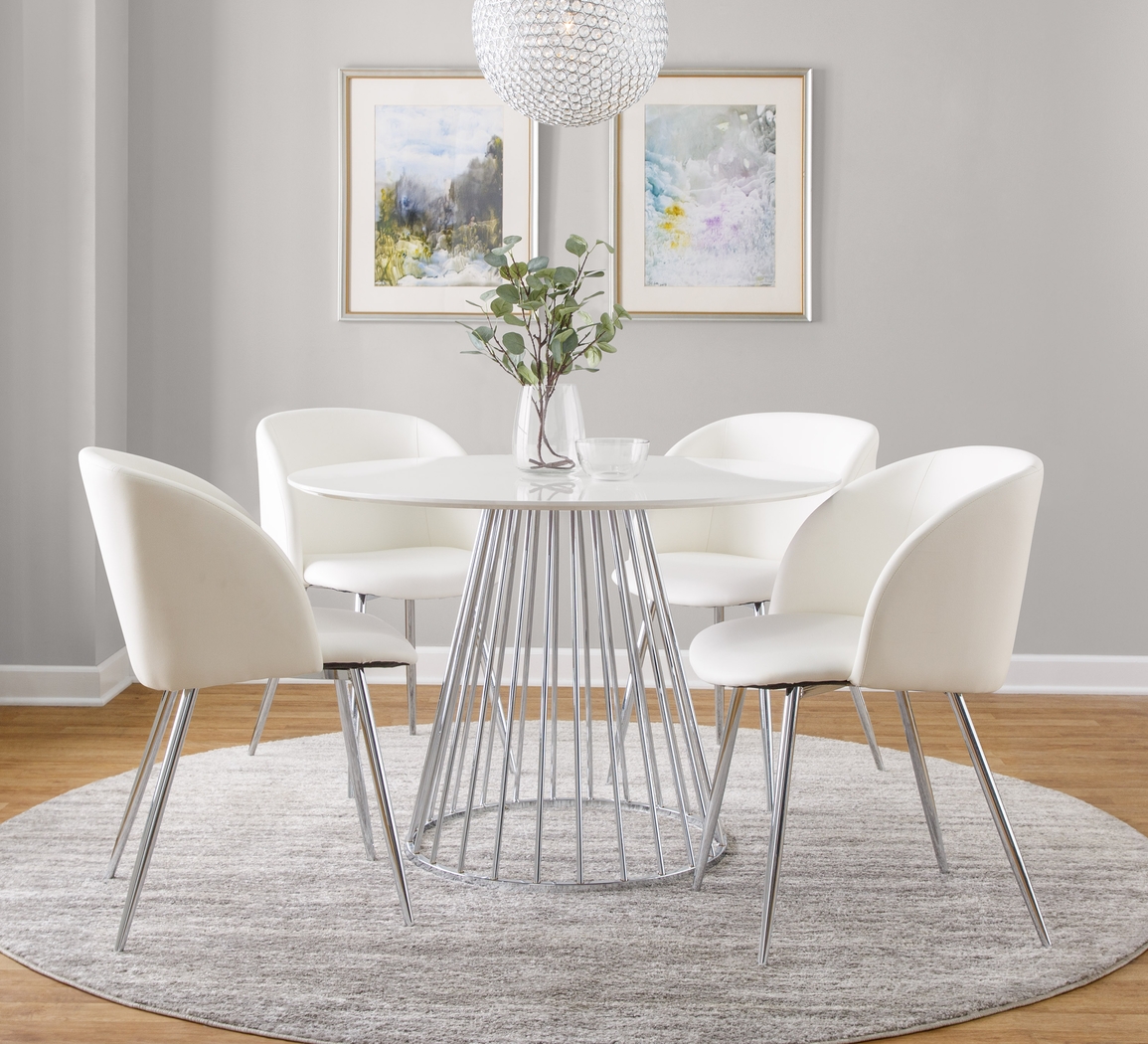 Ziercher II White Dining Table - Thumbnail - Image 2