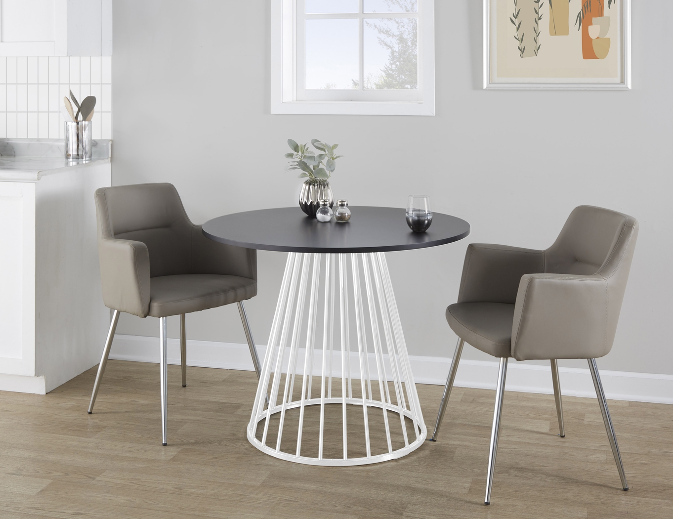 Ziercher III Black Dining Table - Thumbnail - Image 2