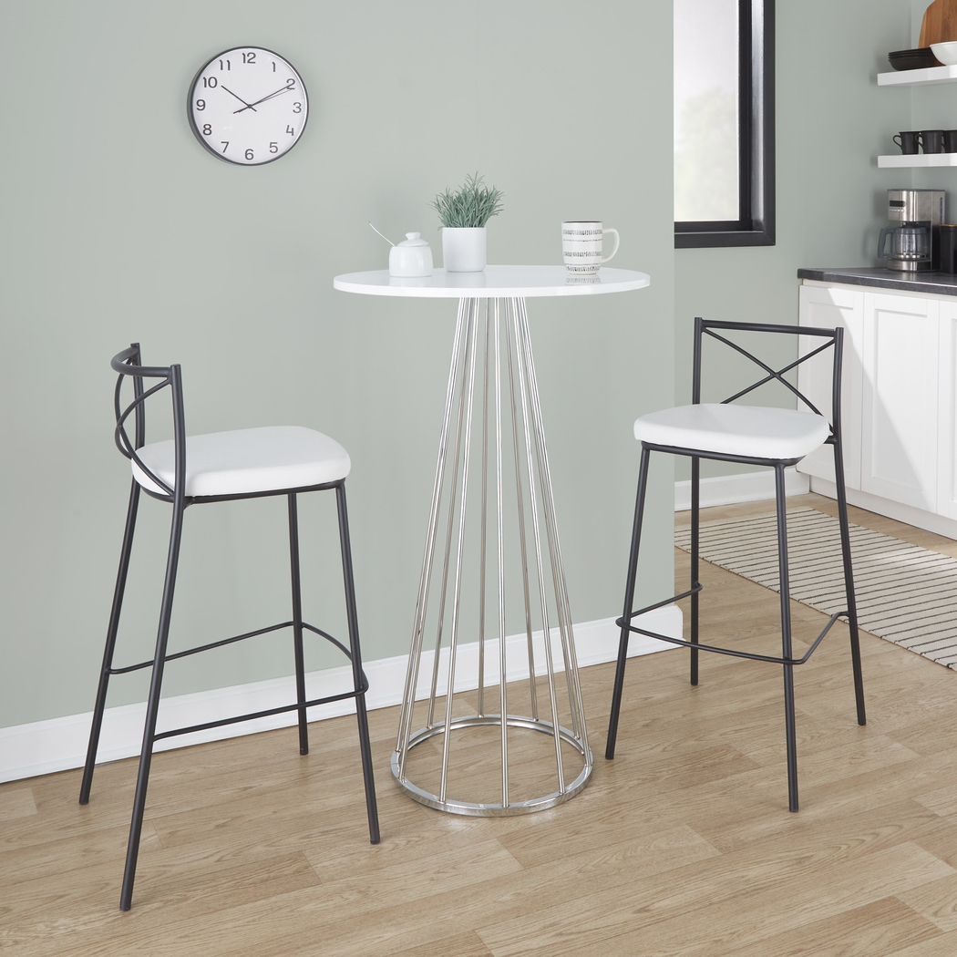 Zierdt Chrome Bar Height Table - Thumbnail - Image 2