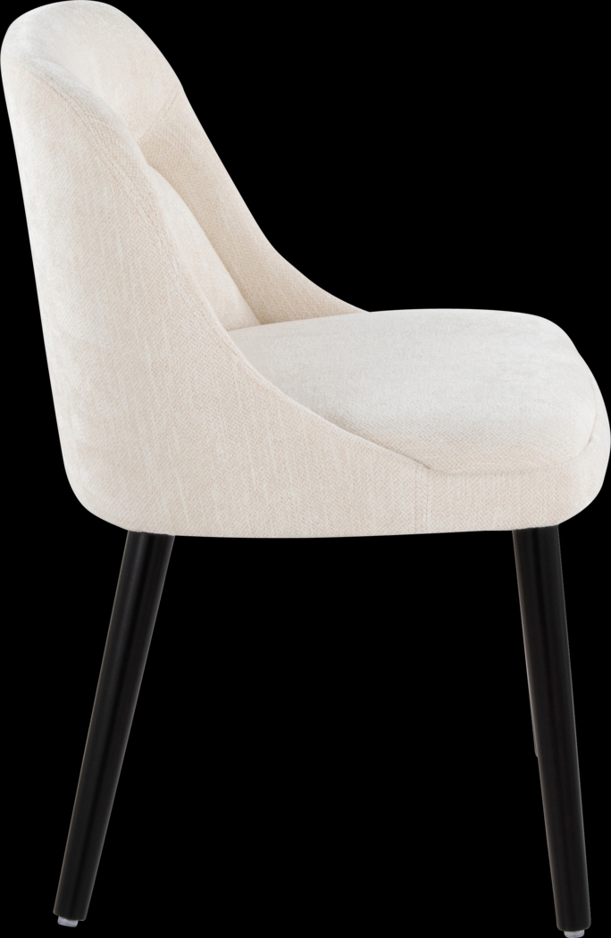 Zifra Cream Side Chair, Set of 2 - Thumbnail - Image 3