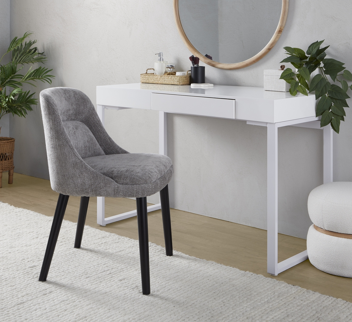 Zifra Gray Side Chair, Set of 2 - Thumbnail - Image 2