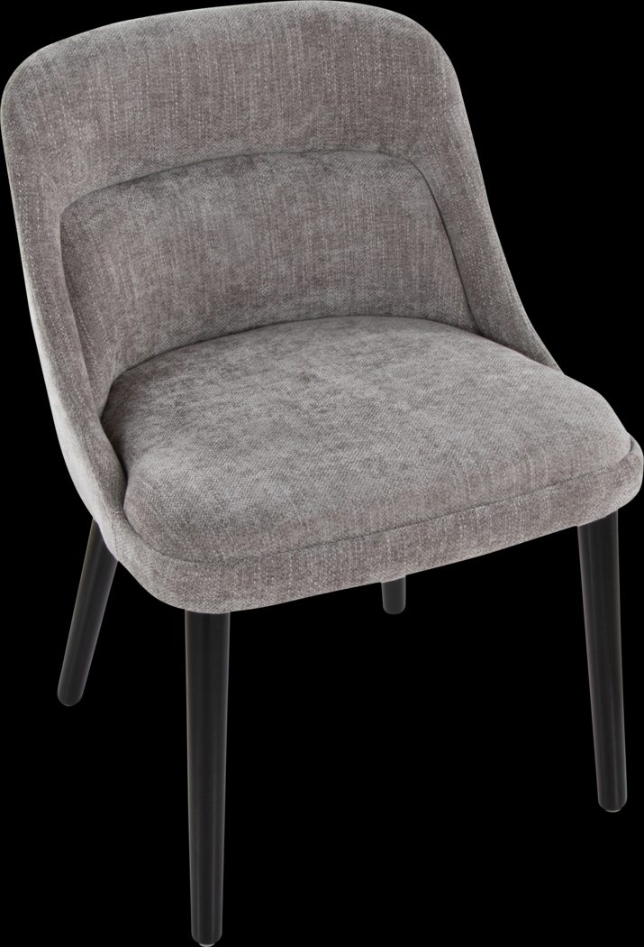 Zifra Gray Side Chair, Set of 2 - Thumbnail - Image 3