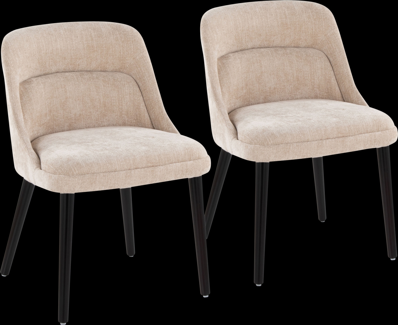 Zifra Tan Side Chair, Set of 2 - Thumbnail - Image 1