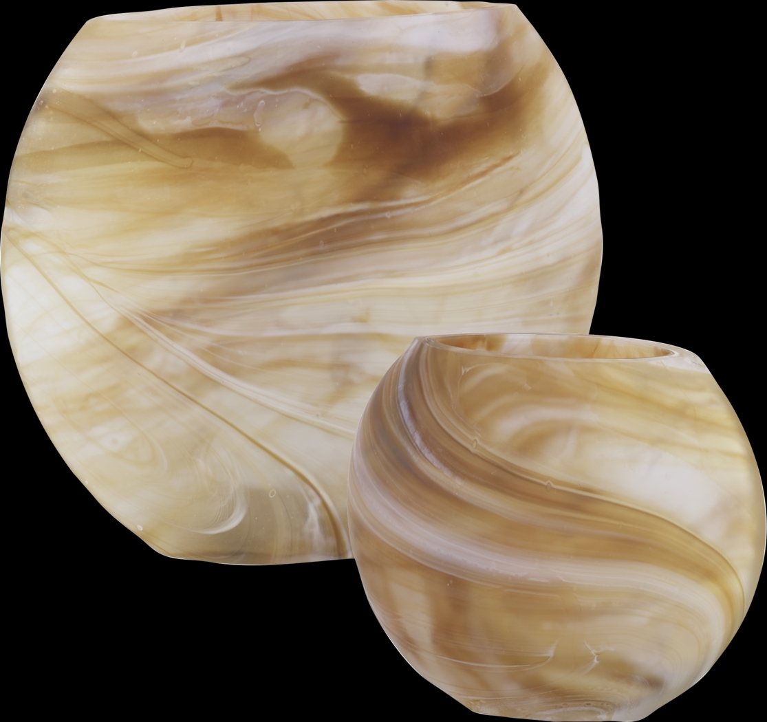 Zillah Brown Vase, Set of 2 - Thumbnail - Image 4