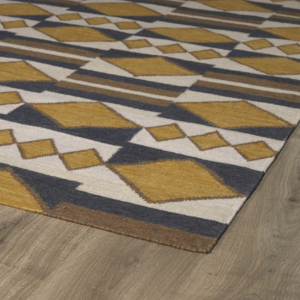 Zilyana Gold 5' x 8' Rug - Thumbnail - Image 2