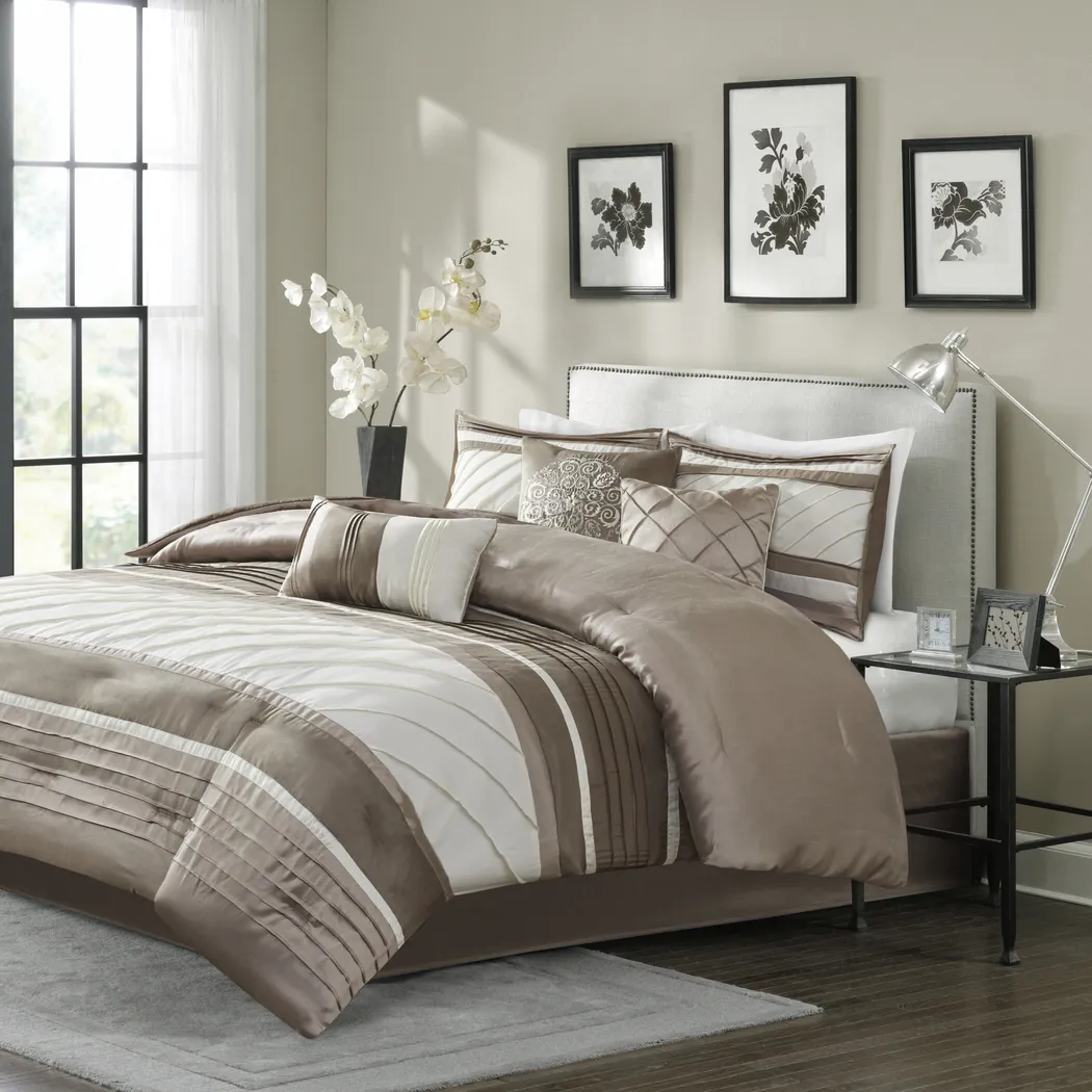 Zina Tan 7 Pc King Comforter Set - Thumbnail - Image 2