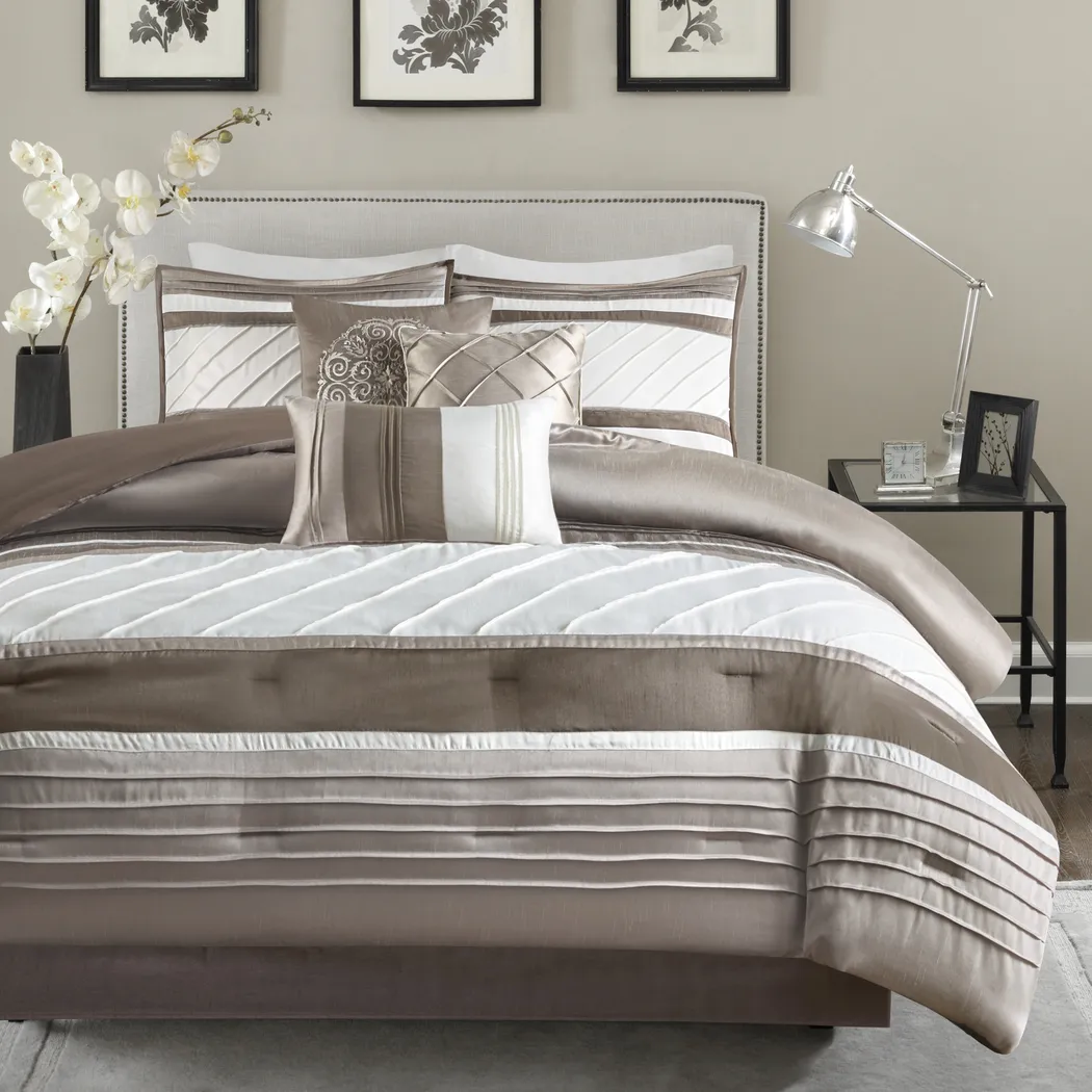 Zina Tan 7 Pc Queen Comforter Set - Thumbnail - Image 1