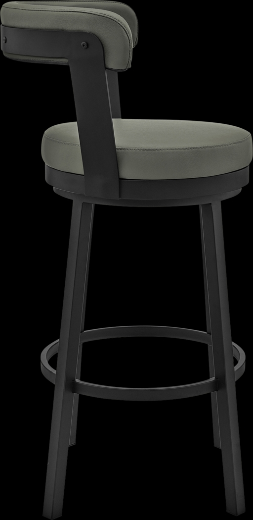 Zinat Gray Swivel Barstool - Thumbnail - Image 4