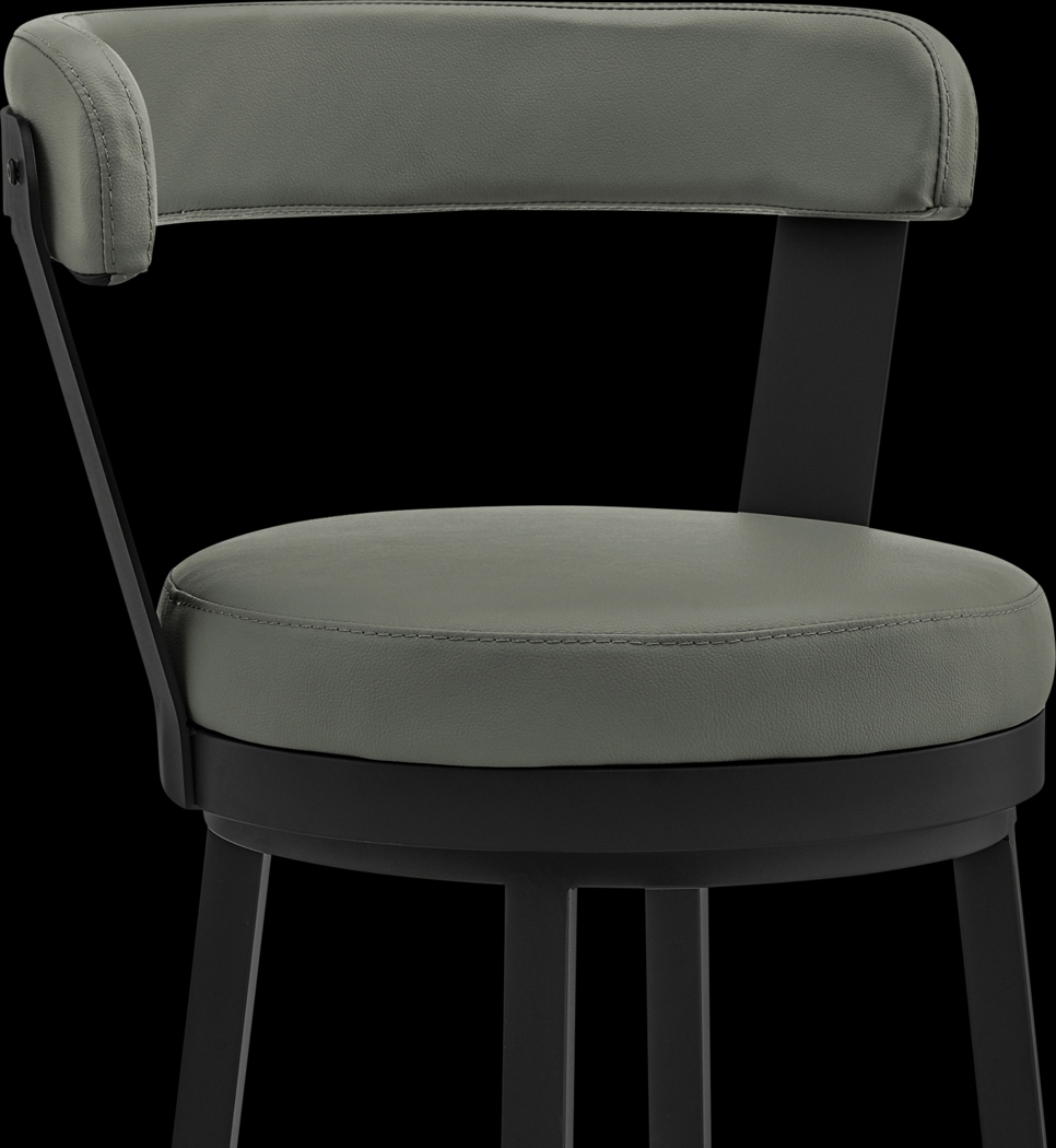 Zinat Gray Swivel Barstool - Thumbnail - Image 7