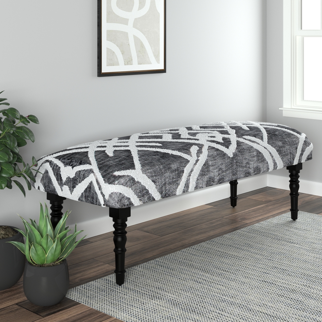 Zindan Black/Gray Bench - Thumbnail - Image 2