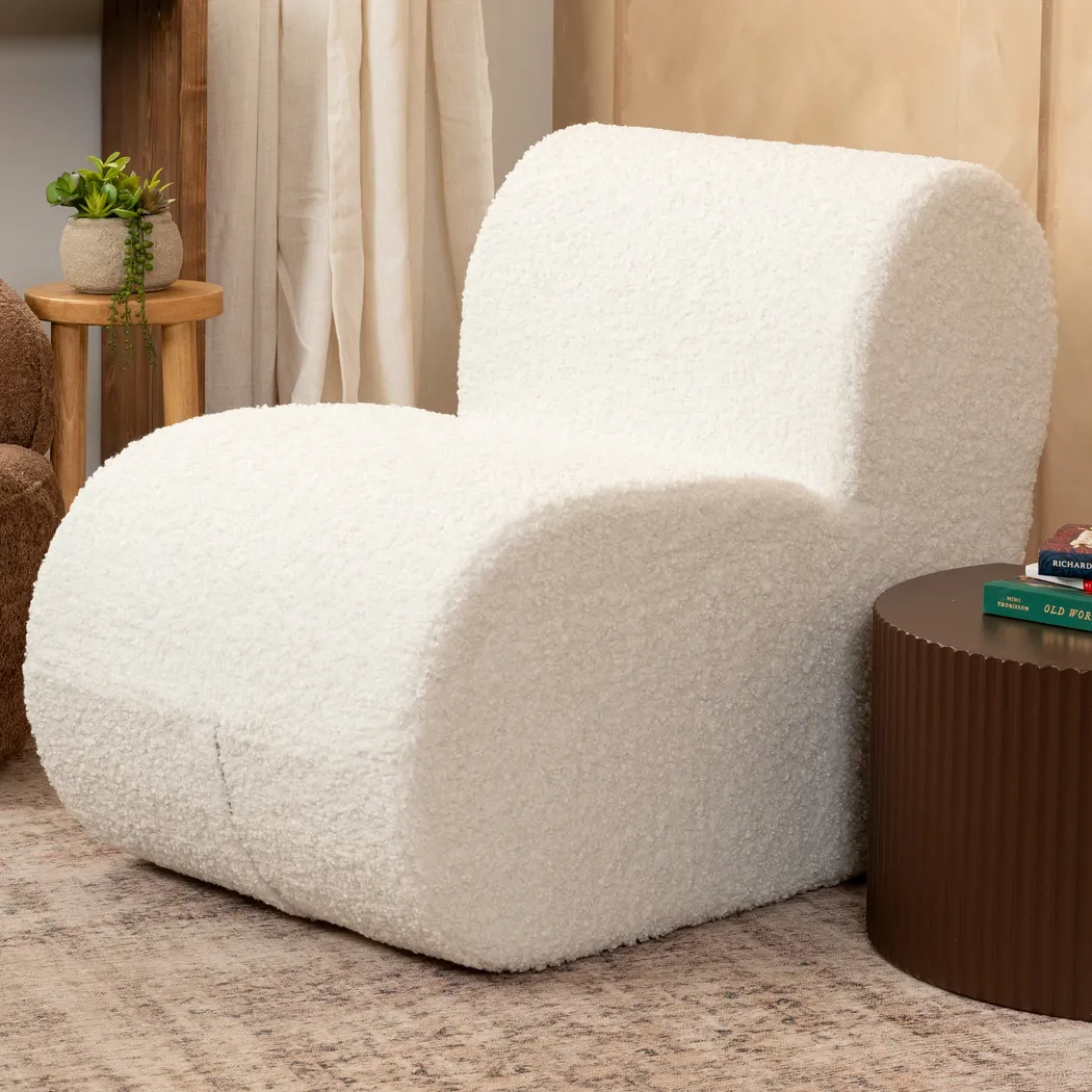 Zinei White Accent Chair - Thumbnail - Image 2