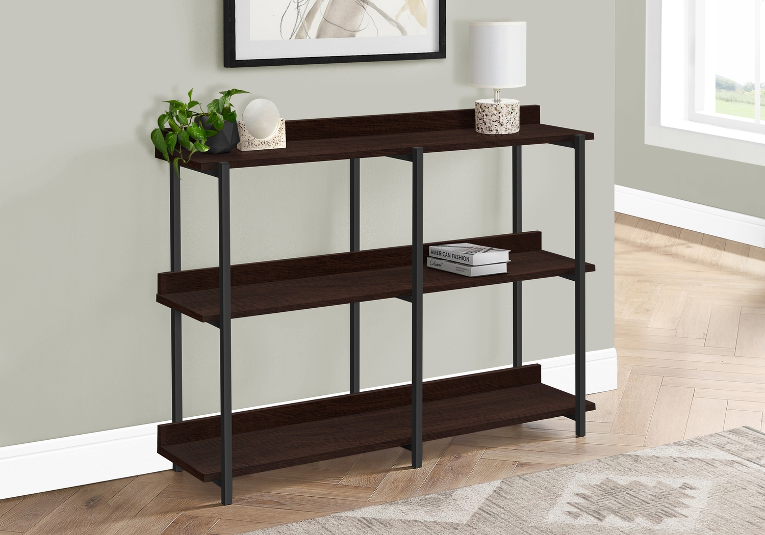 Zinke Brown Console Table - Thumbnail - Image 3