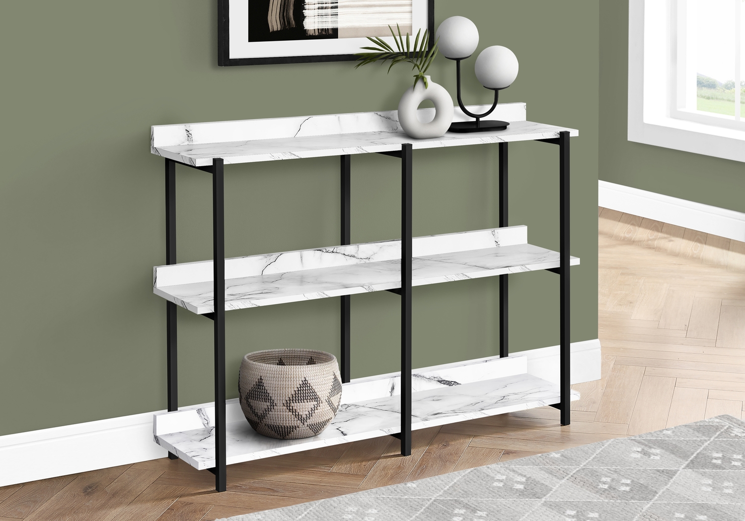 Zinke White Console Table - Thumbnail - Image 9
