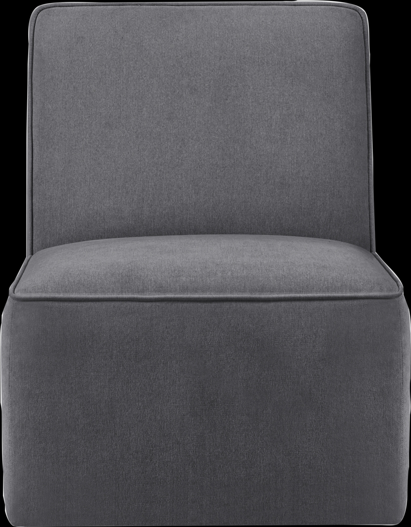 Zinkoff Dark Gray Swivel Accent Chair - Thumbnail - Image 3