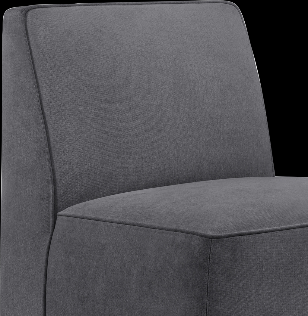 Zinkoff Dark Gray Swivel Accent Chair - Thumbnail - Image 5