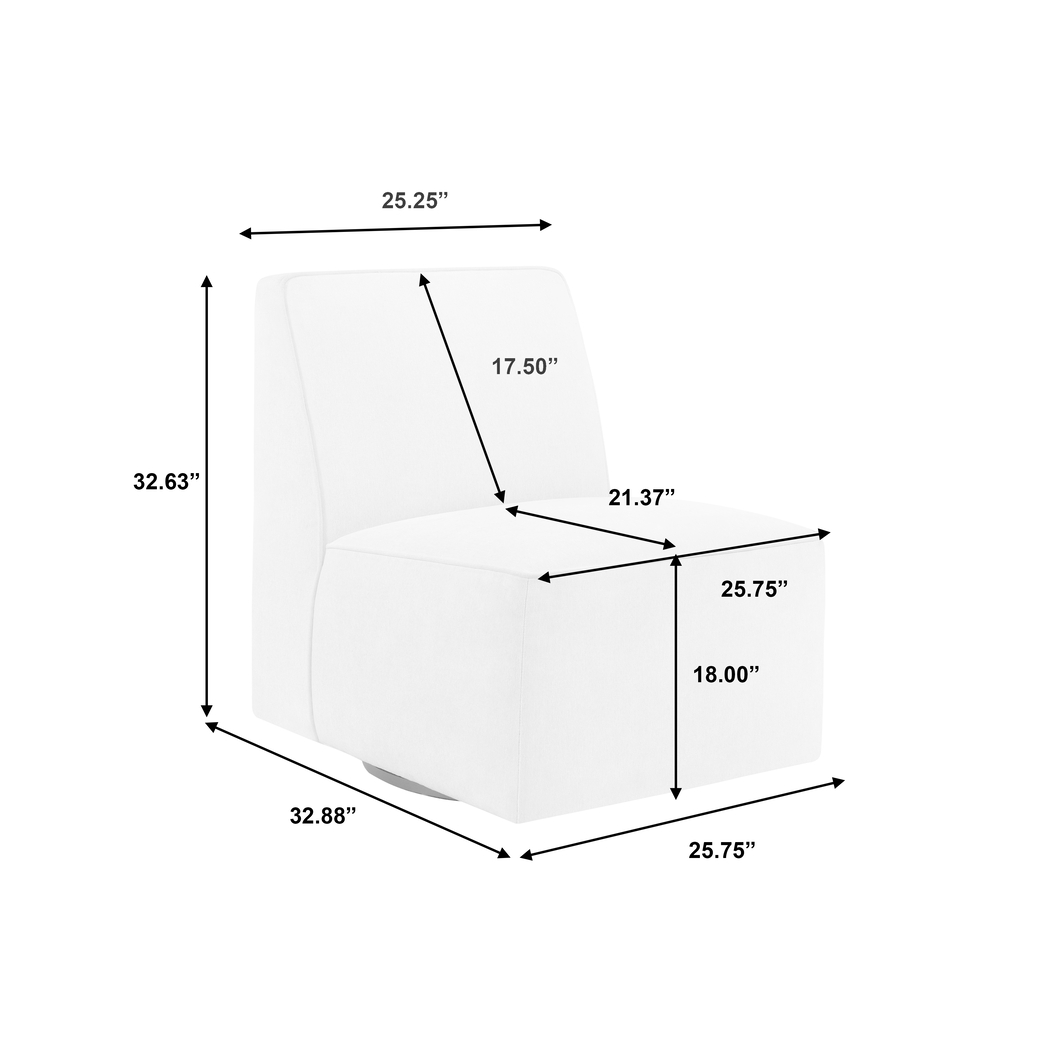 Zinkoff Dark Gray Swivel Accent Chair - Thumbnail - Image 7