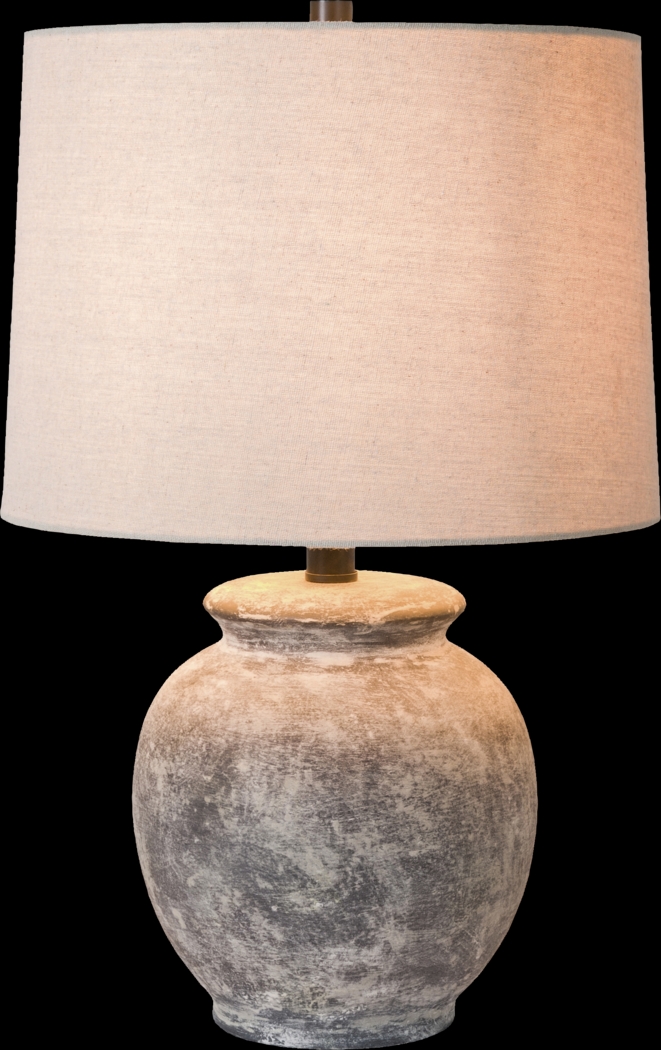 Zinna Cay Gray Lamp - Thumbnail - Image 3
