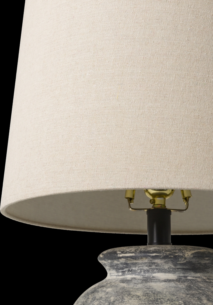 Zinna Cay Gray Lamp - Thumbnail - Image 5