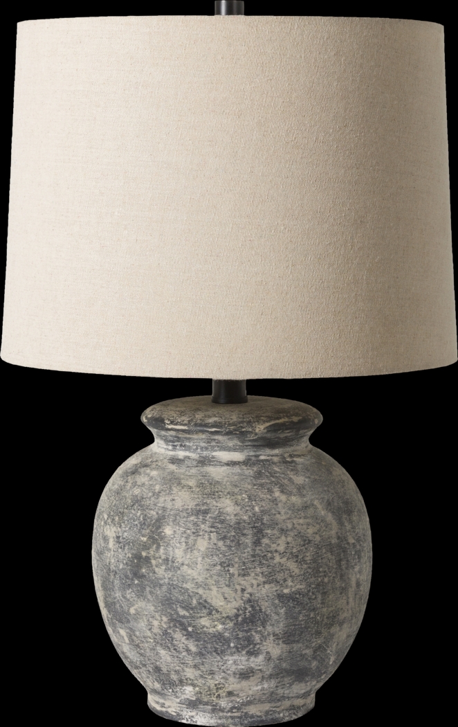 Zinna Cay Gray Lamp - Thumbnail - Image 1