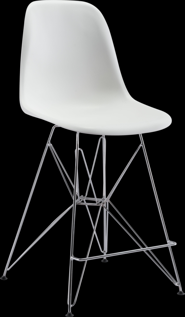 Zip White Barstool - Thumbnail - Image 1
