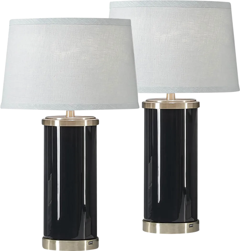 Zipis Way Black Lamp. Set of 2 - Thumbnail - Image 1