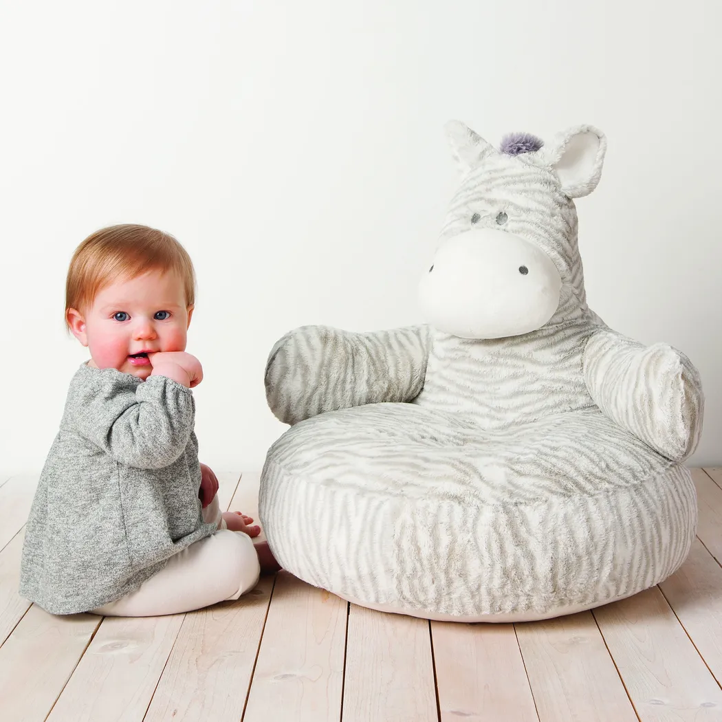 Zippy Zebra Light Gray Toddler Chair - Thumbnail - Image 3