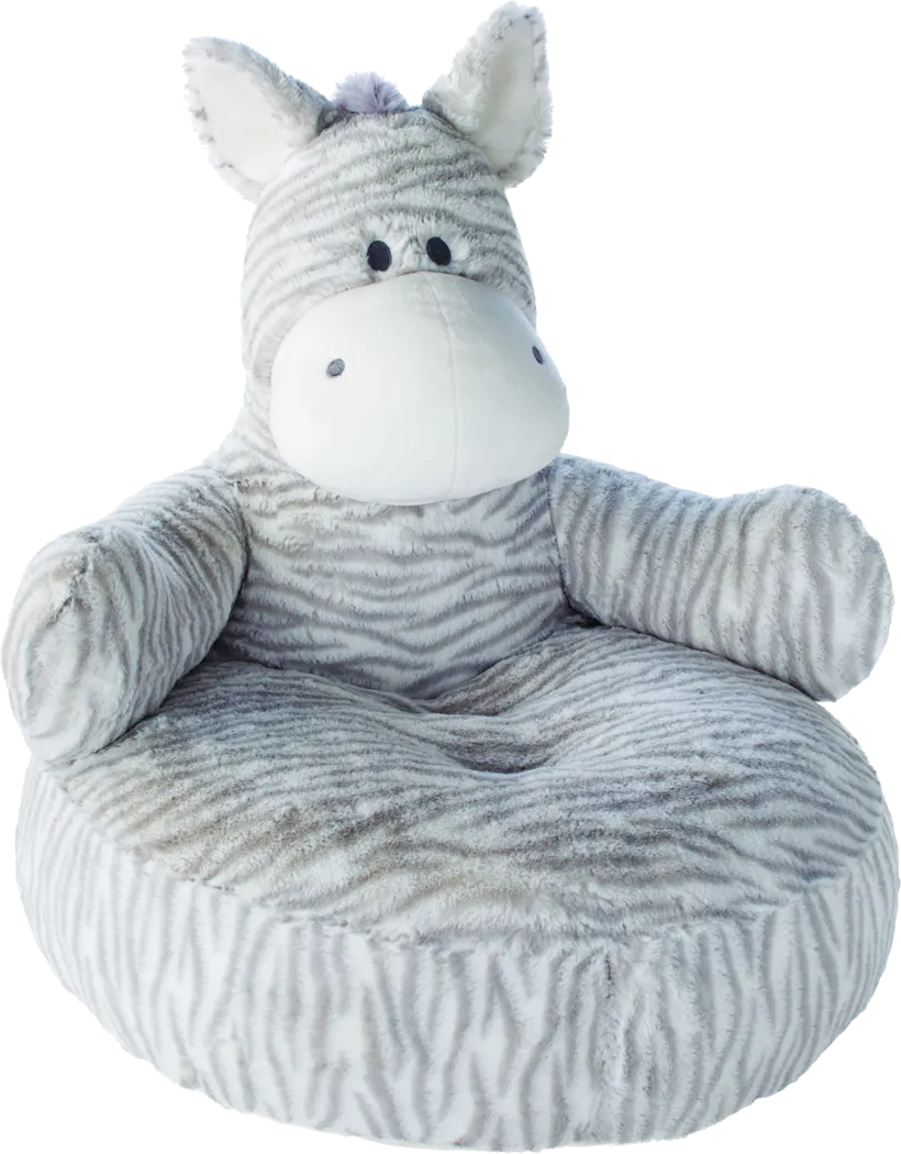 Zippy Zebra Light Gray Toddler Chair - Thumbnail - Image 1