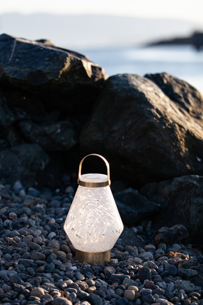 Zipton Isle Indoor/Outdoor White Rechargeable Lantern - Thumbnail - Image 2