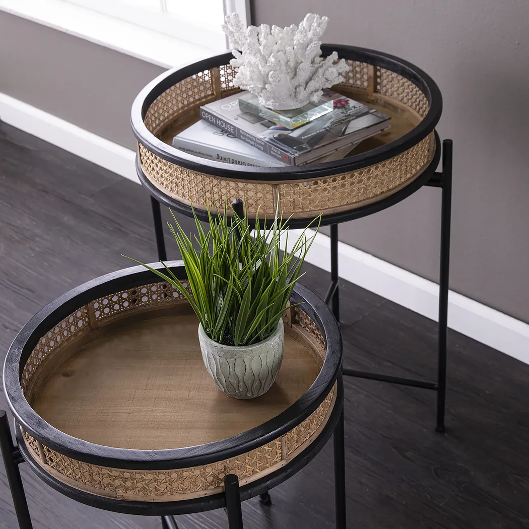 Zircone Black Accent Table, Set of 2 - Image 11