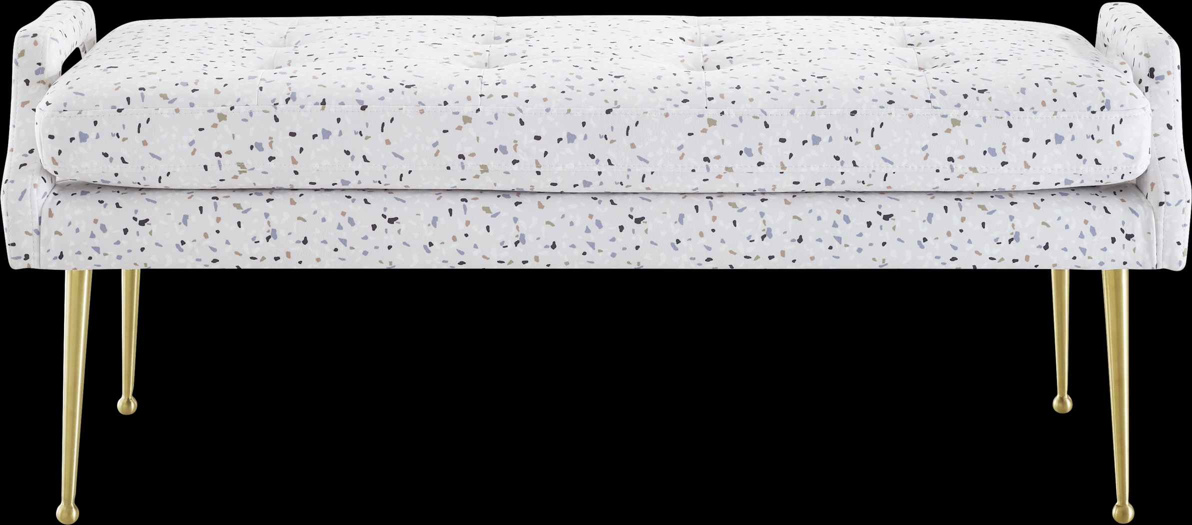 Zitto White Accent Bench - Thumbnail - Image 2