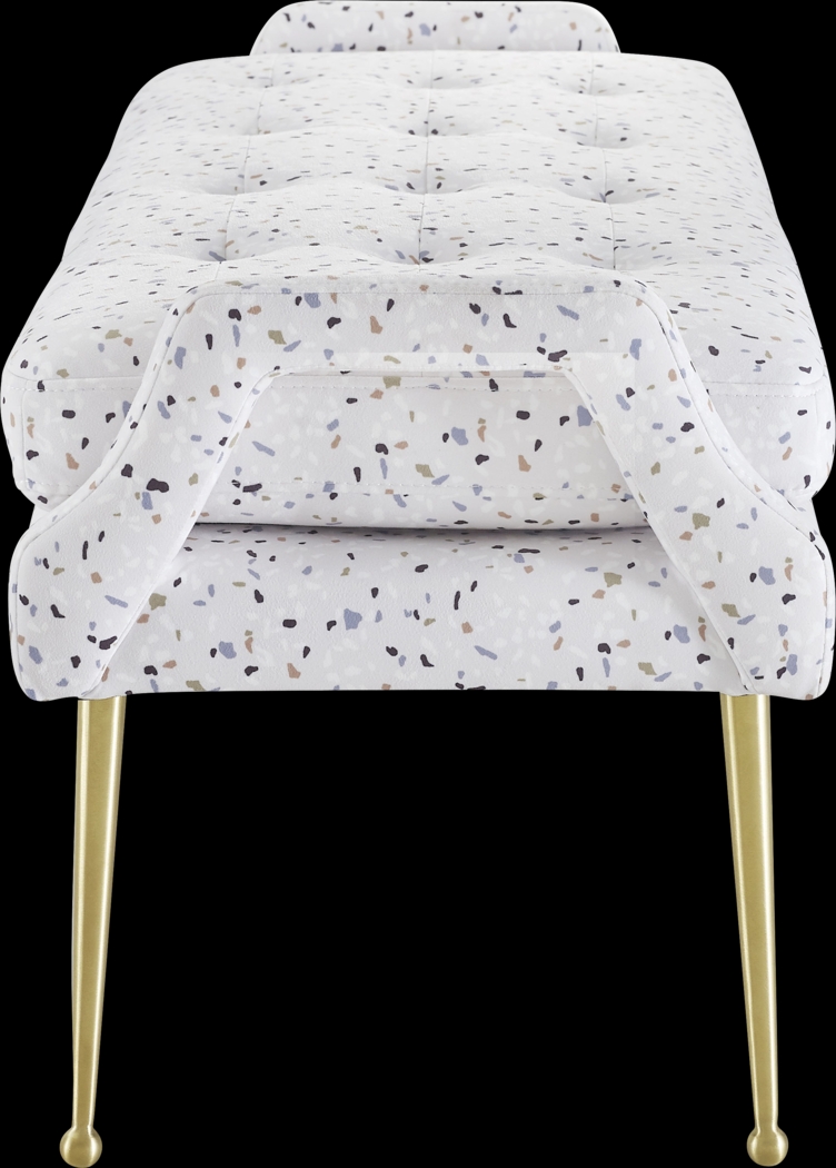 Zitto White Accent Bench - Thumbnail - Image 3