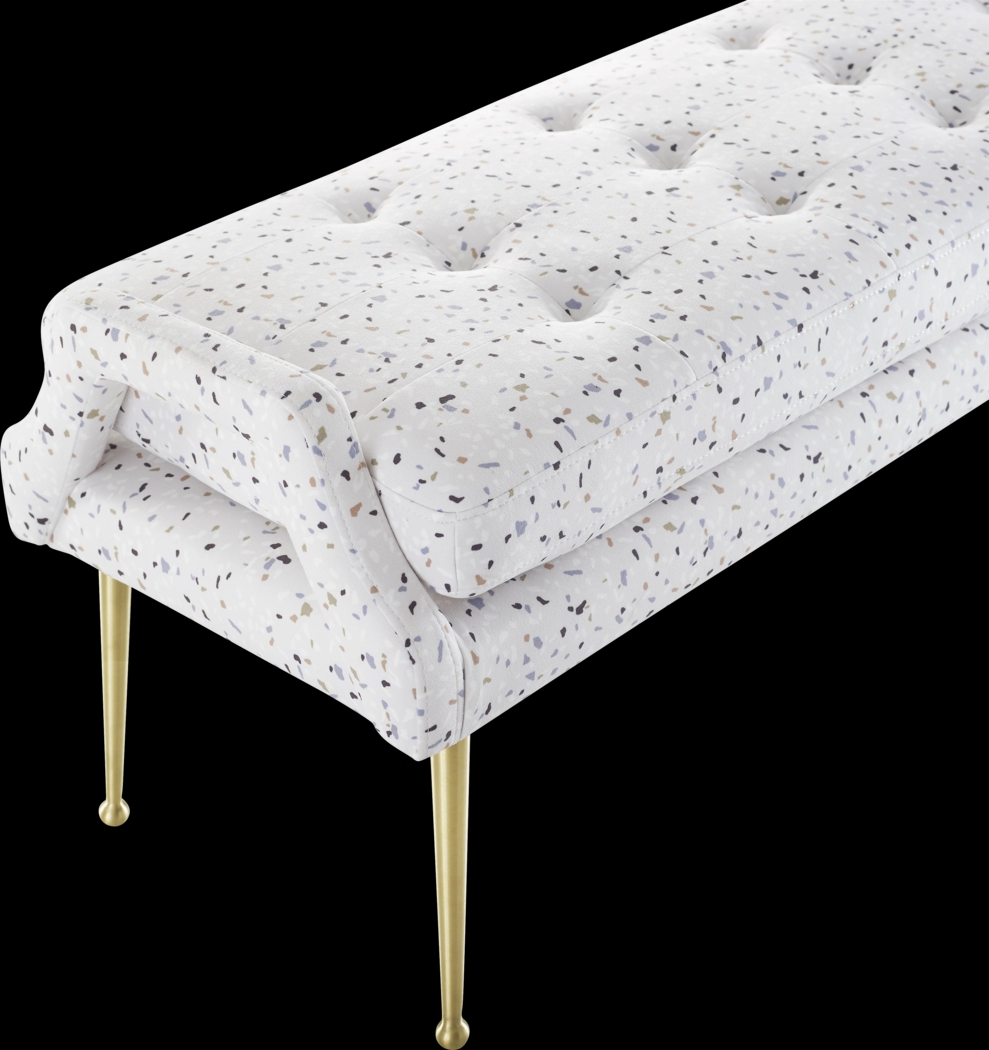 Zitto White Accent Bench - Thumbnail - Image 4