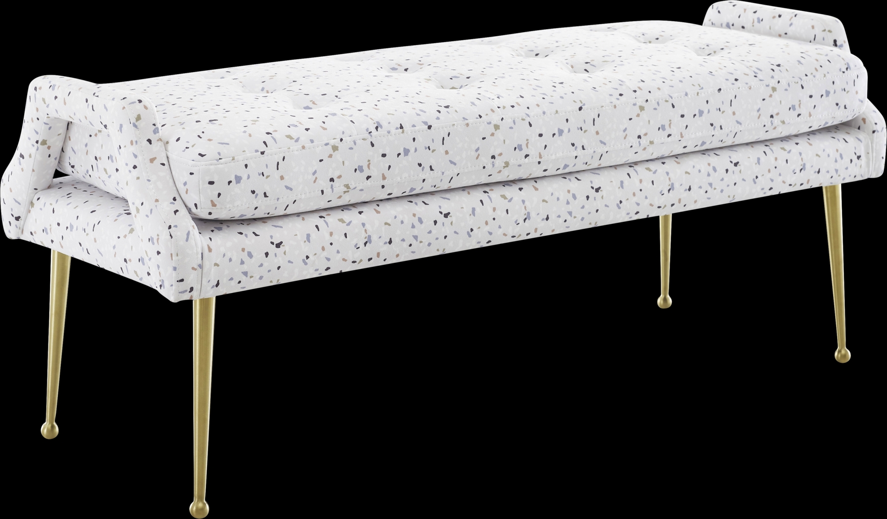 Zitto White Accent Bench - Thumbnail - Image 1
