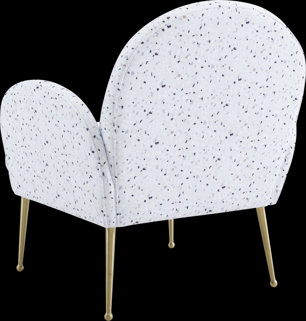 Zitto White Accent Chair - Thumbnail - Image 3