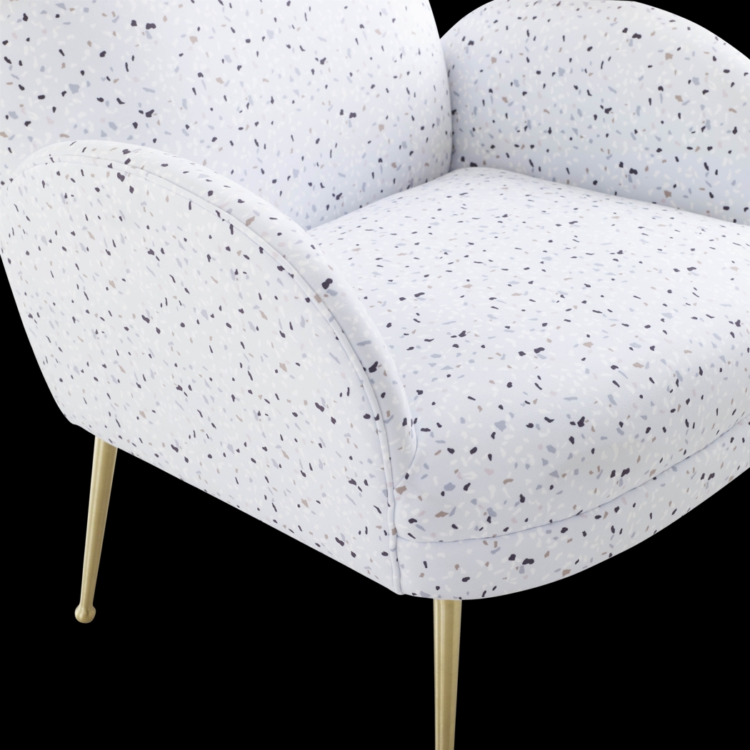 Zitto White Accent Chair - Thumbnail - Image 4