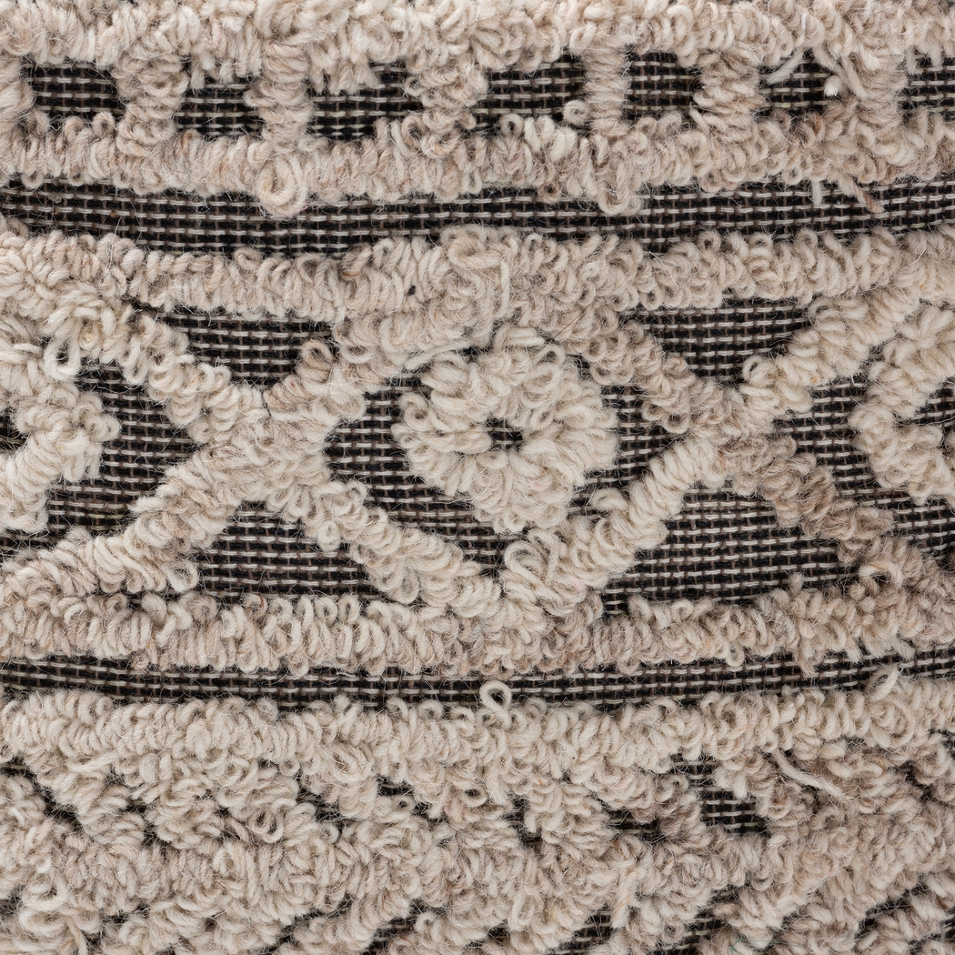 Zoar Heights Beige Pouf - Thumbnail - Image 3