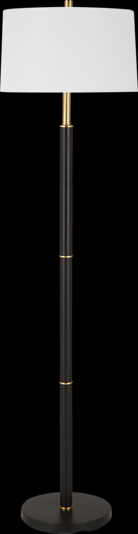 Zorro Circle Black Floor Lamp - Thumbnail - Image 1