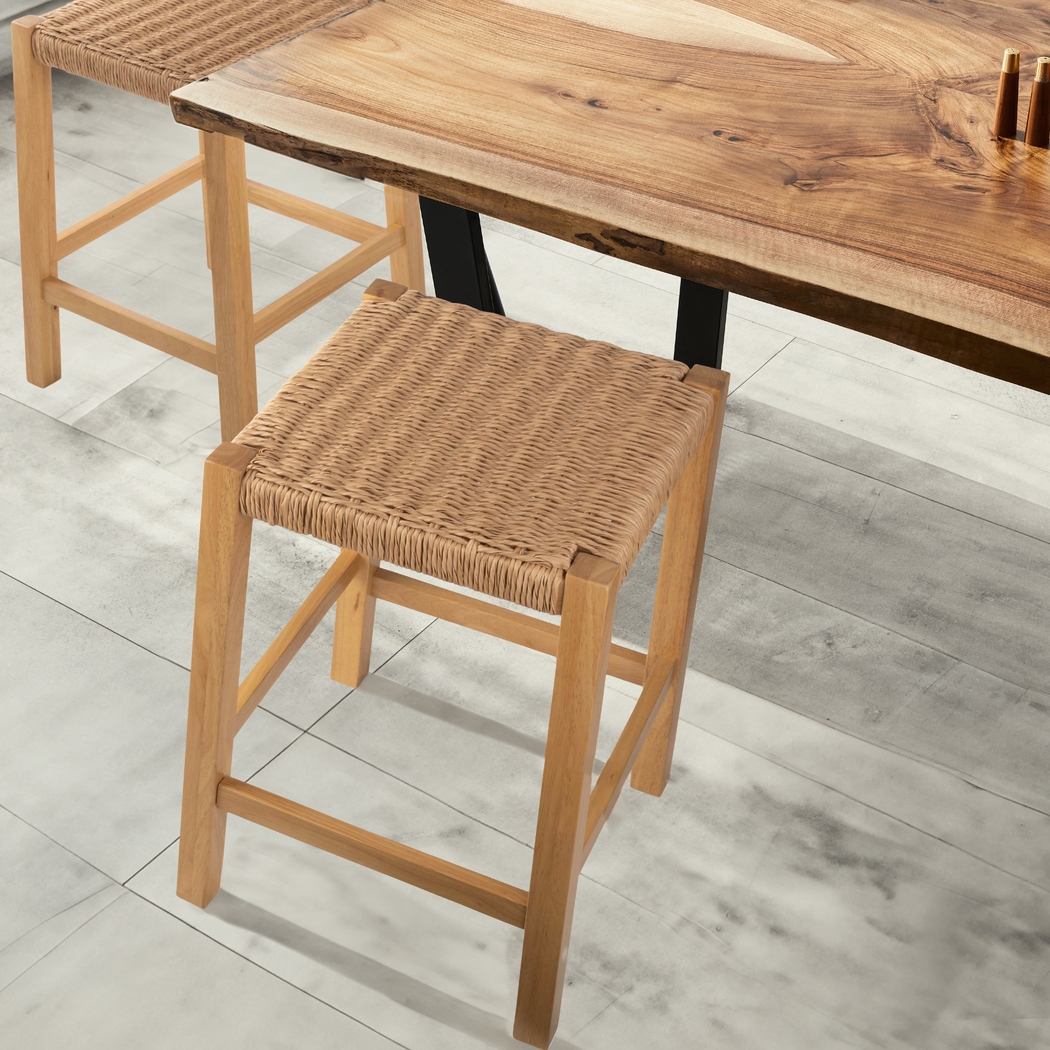 Zorvyn Natural Counter Height Stool - Thumbnail - Image 3