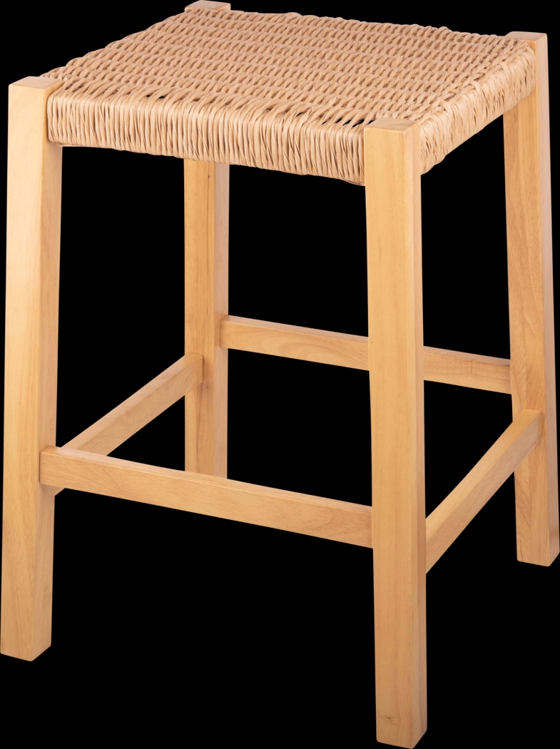 Zorvyn Natural Counter Height Stool - Thumbnail - Image 1