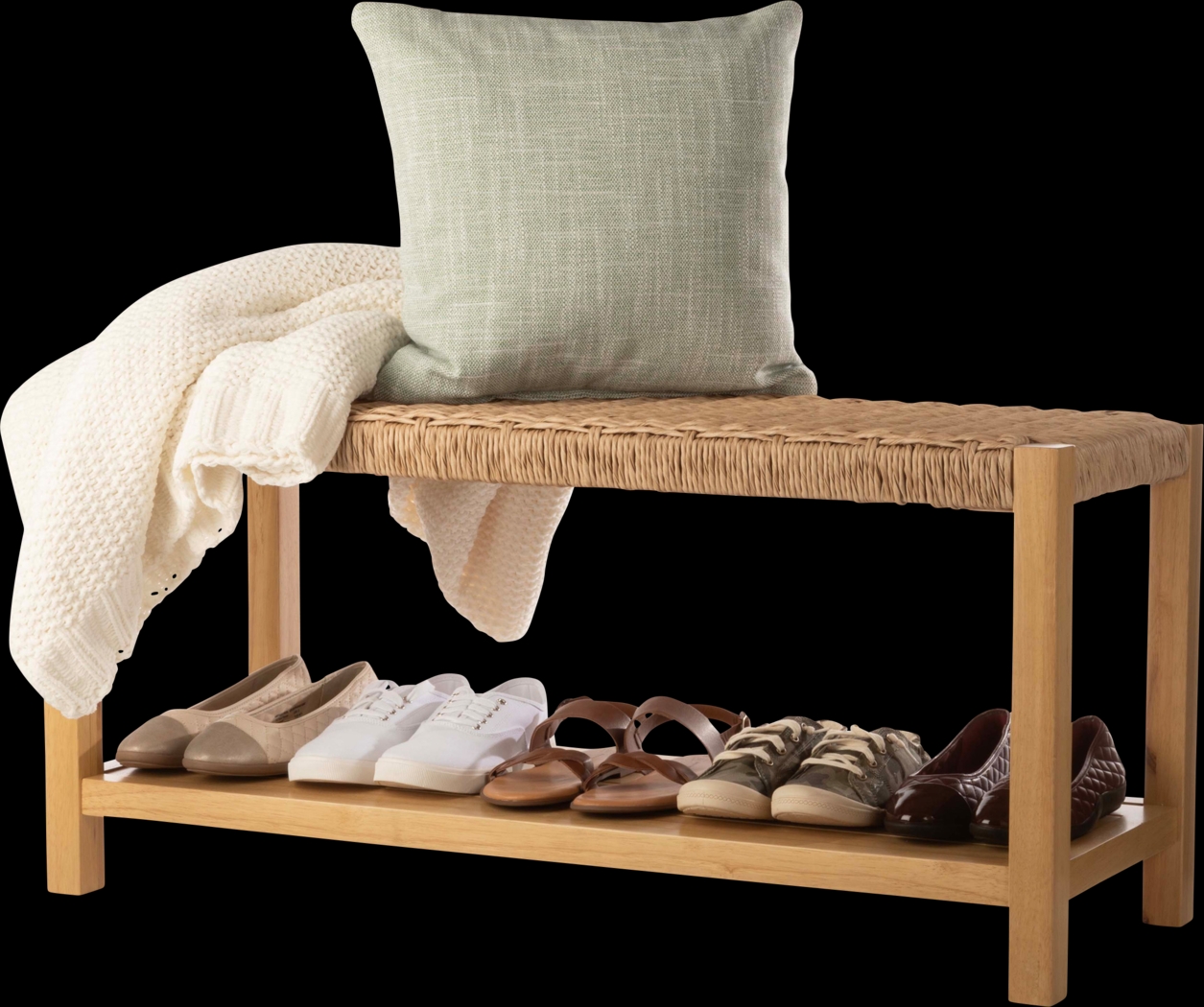 Zorvyn Natural Storage Bench - Thumbnail - Image 7