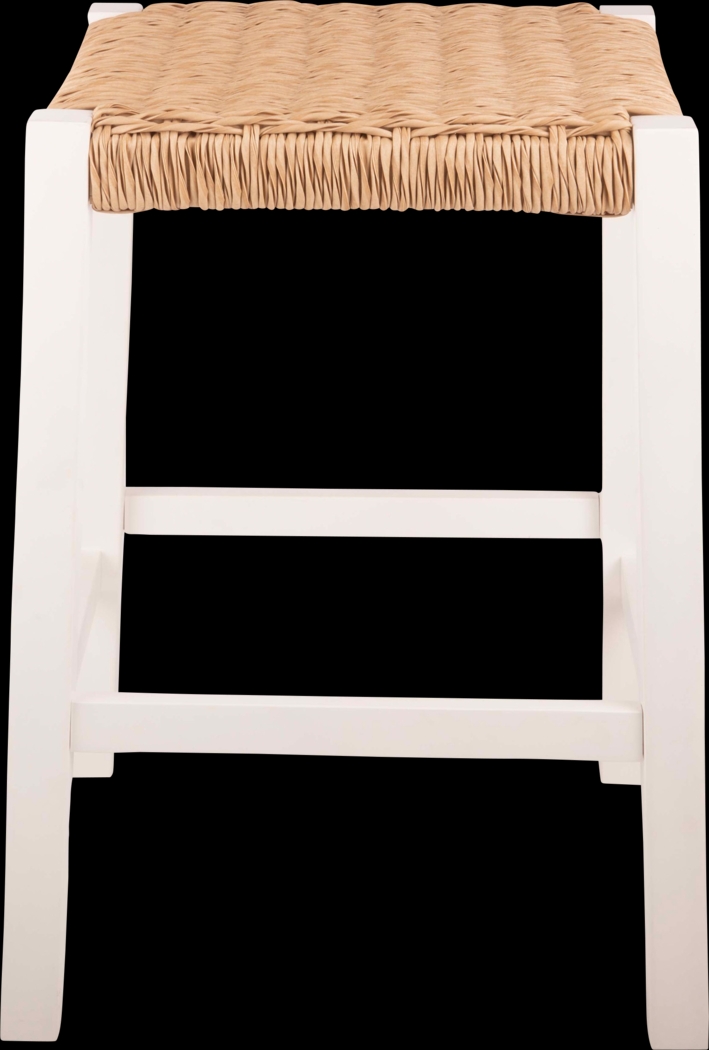 Zorvyn White/Natural Counter Height Stool - Thumbnail - Image 7