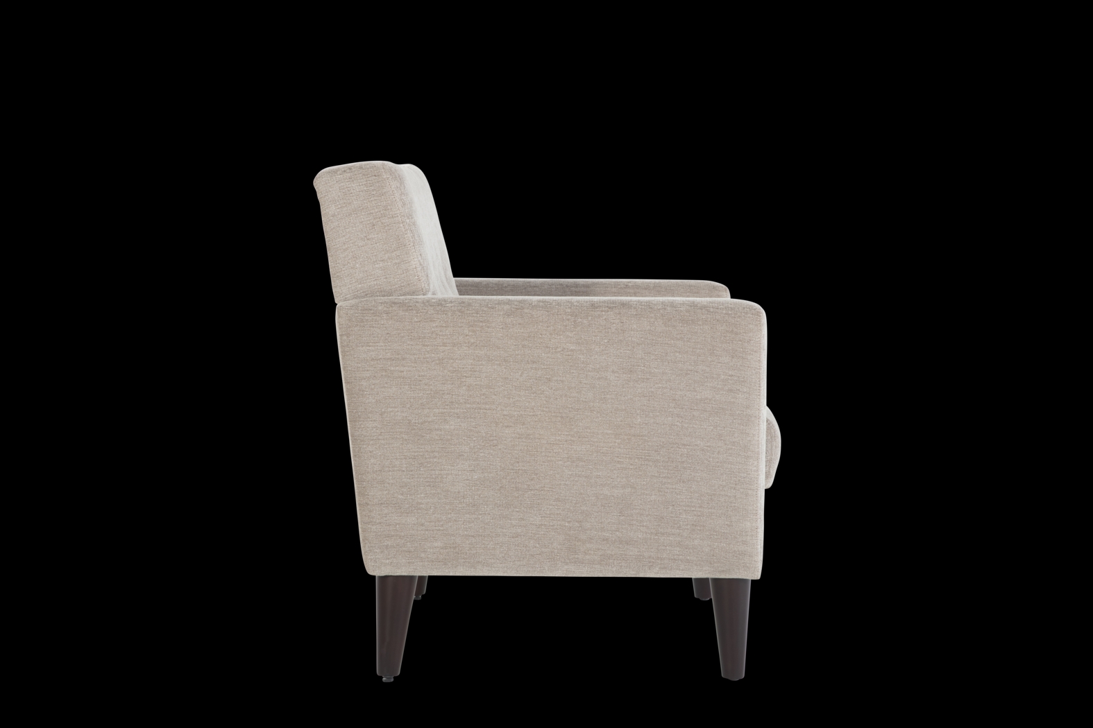Zouave Beige Accent Chair and Ottoman - Thumbnail - Image 2