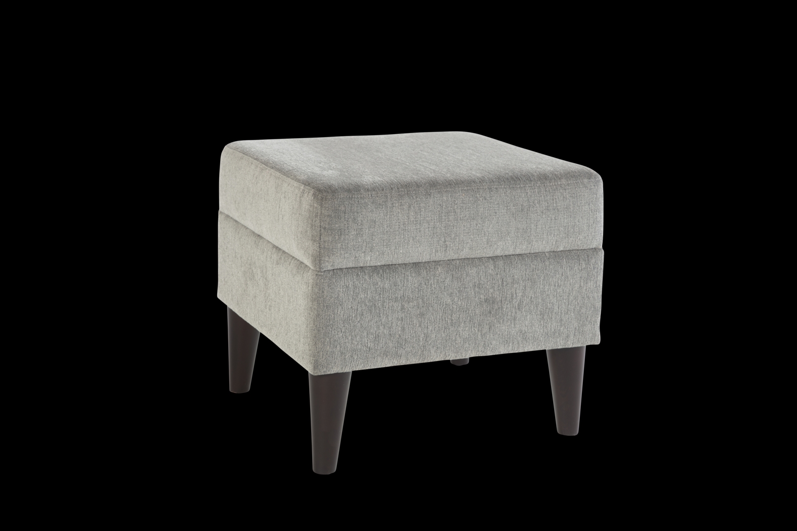 Zouave Gray Accent Chair and Ottoman - Thumbnail - Image 9