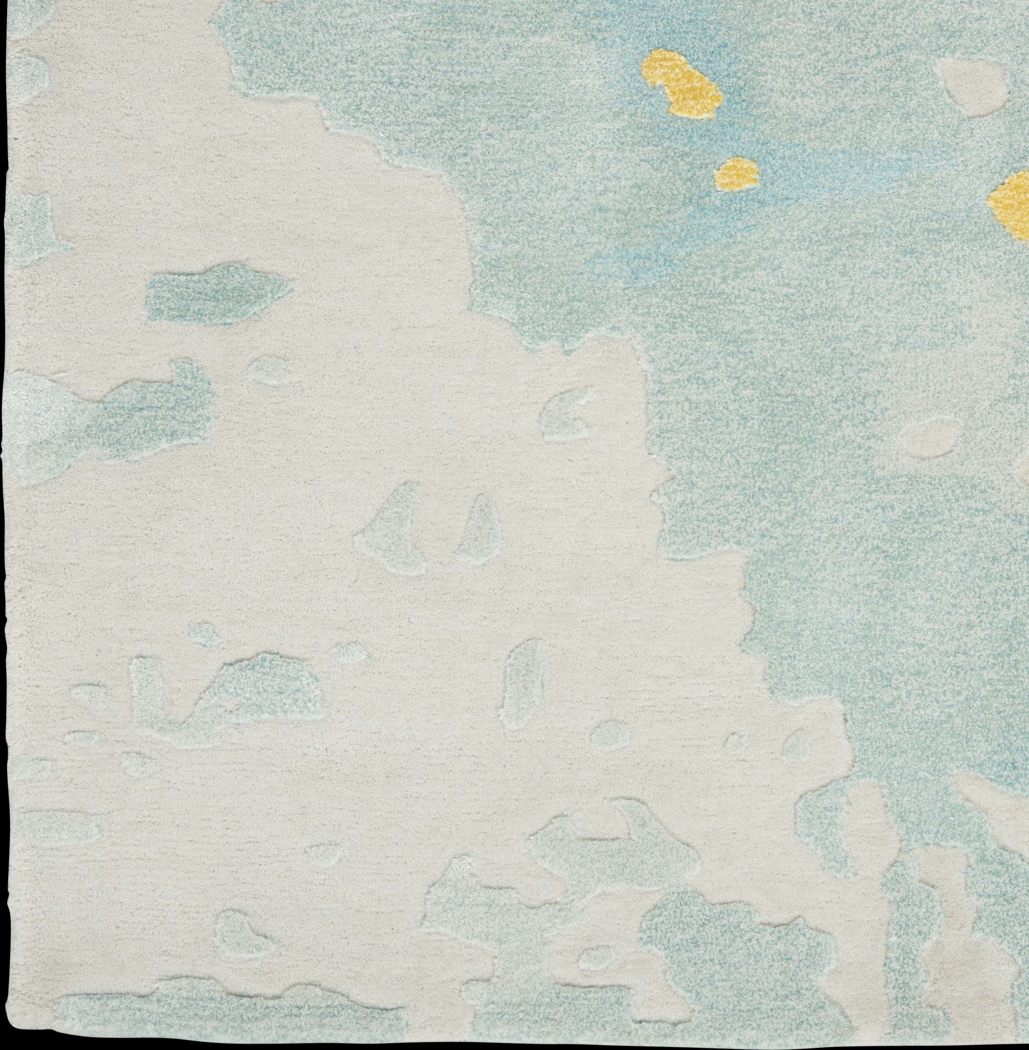 Zoulez Seafoam/Gold 7'9 x 9'9 Rug - Thumbnail - Image 5