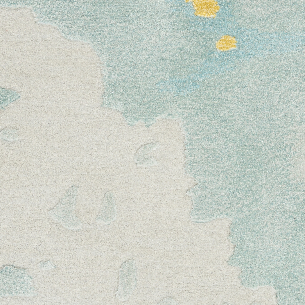 Zoulez Seafoam/Gold 7'9 x 9'9 Rug - Thumbnail - Image 8
