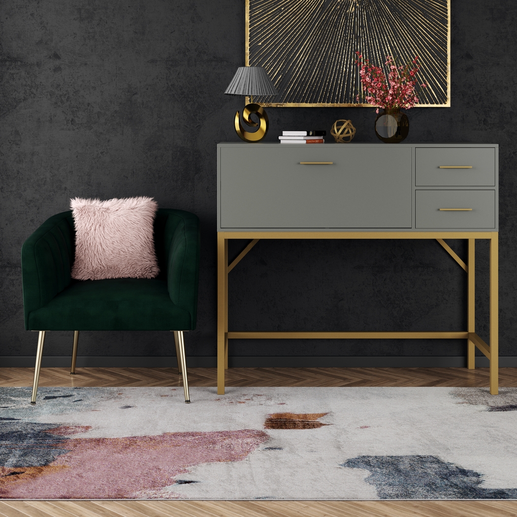 CosmoLiving By Cosmopolitan Zowey Gray 5' x 7' Rug - Thumbnail - Image 5