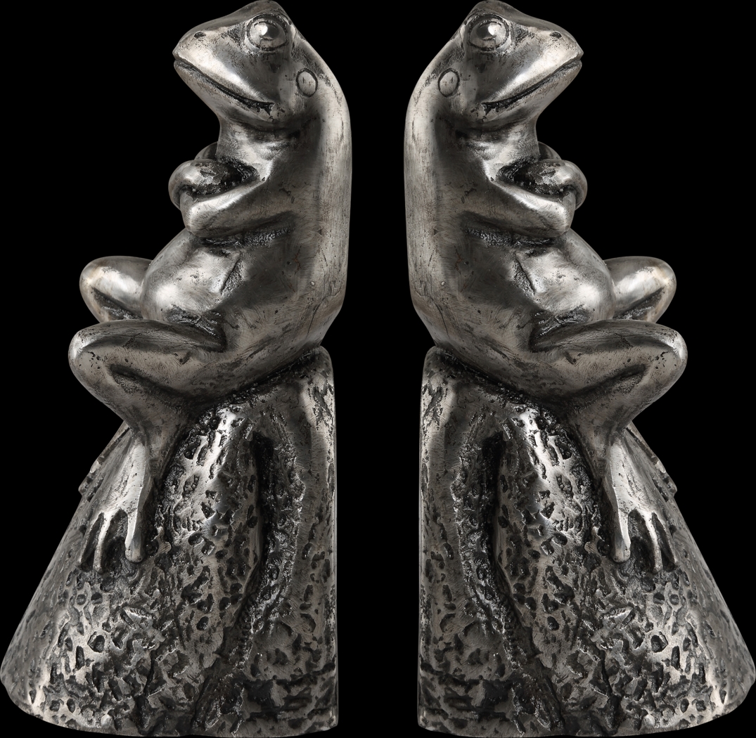 Zraa Silver Bookends, Set of 2 - Thumbnail - Image 4