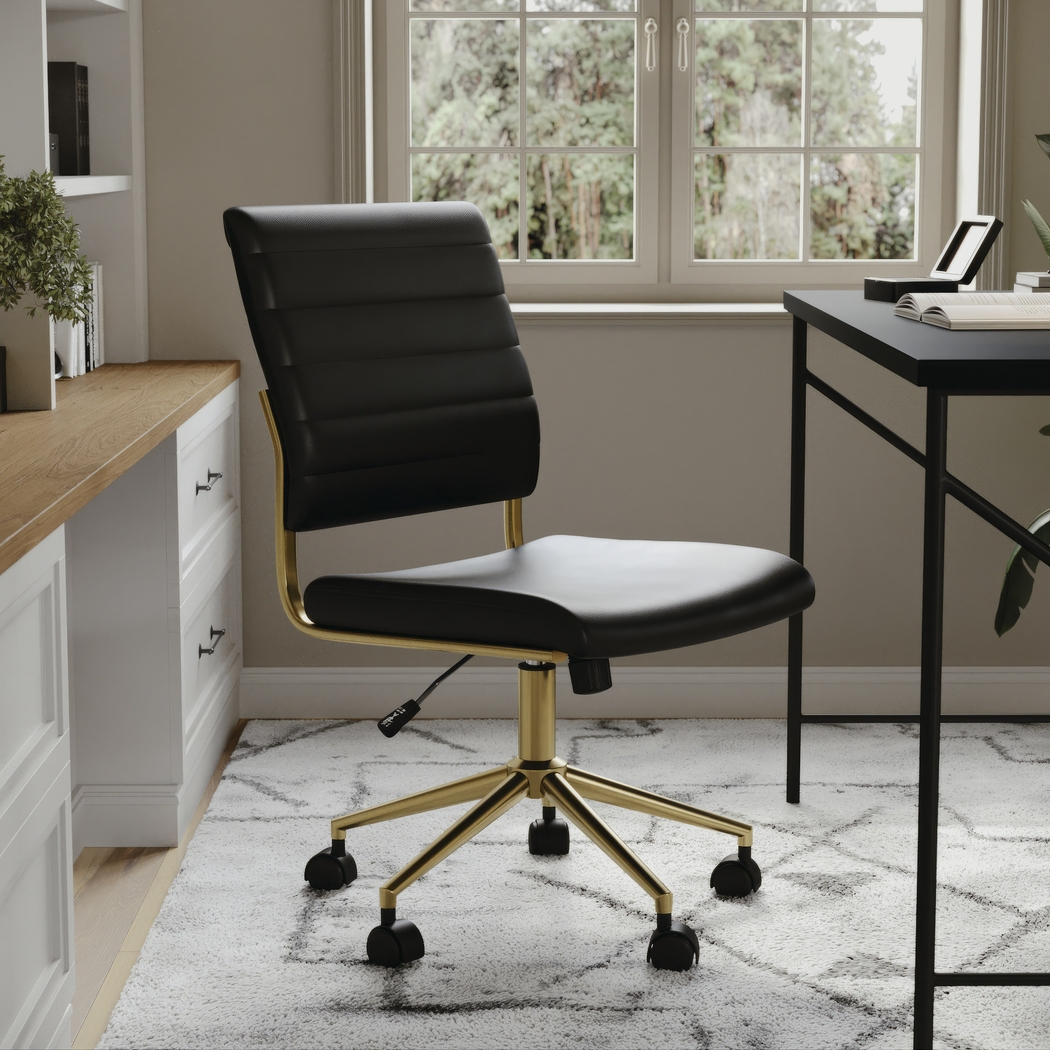 Zubicek Black Office Chair - Thumbnail - Image 2