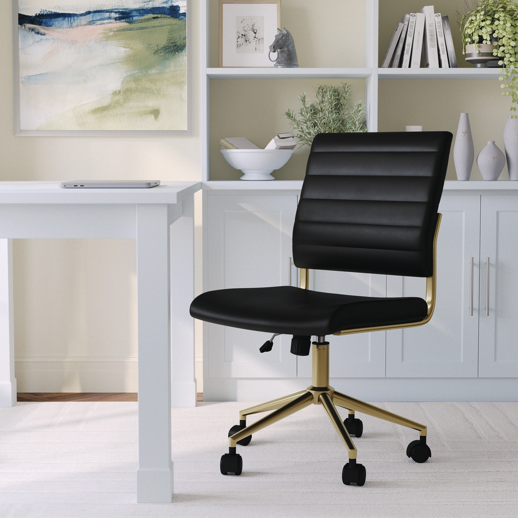 Zubicek Black Office Chair - Thumbnail - Image 3